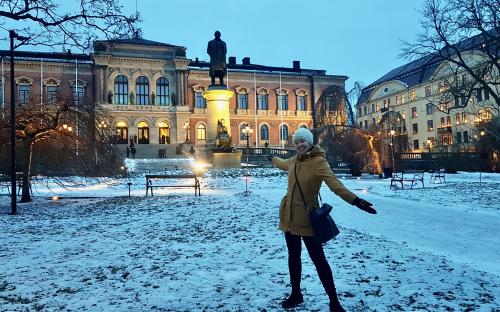 Järeldoktorandina Uppsala Ülikoolis. FOTO: Piret Norvik